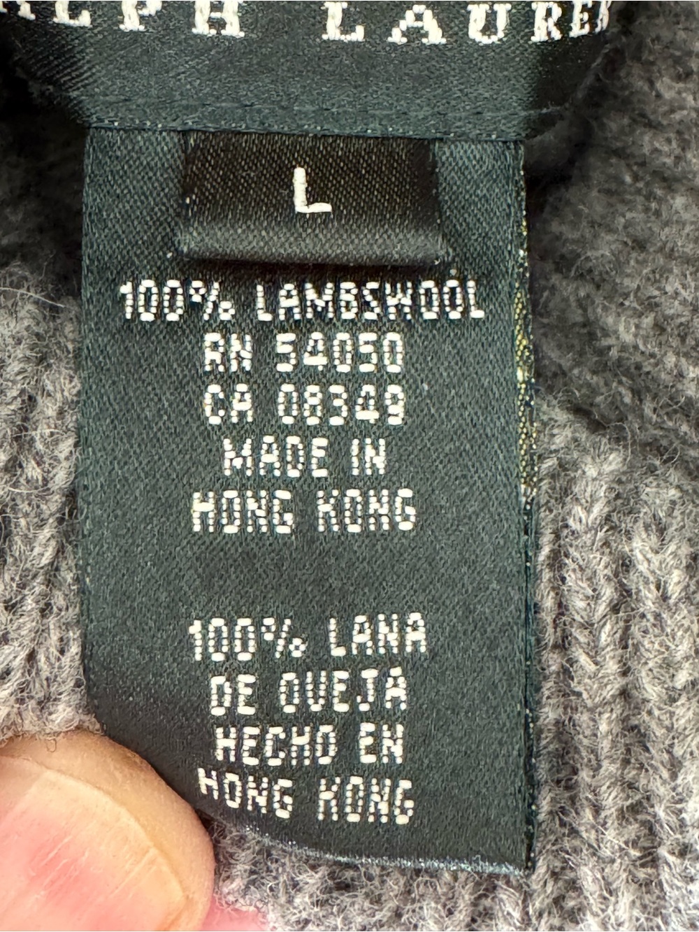 LAUREN RALPH LAUREN Holiday Ice Skaters Turtleneck Sweater - Lambswool - Large - Picture 13 of 16